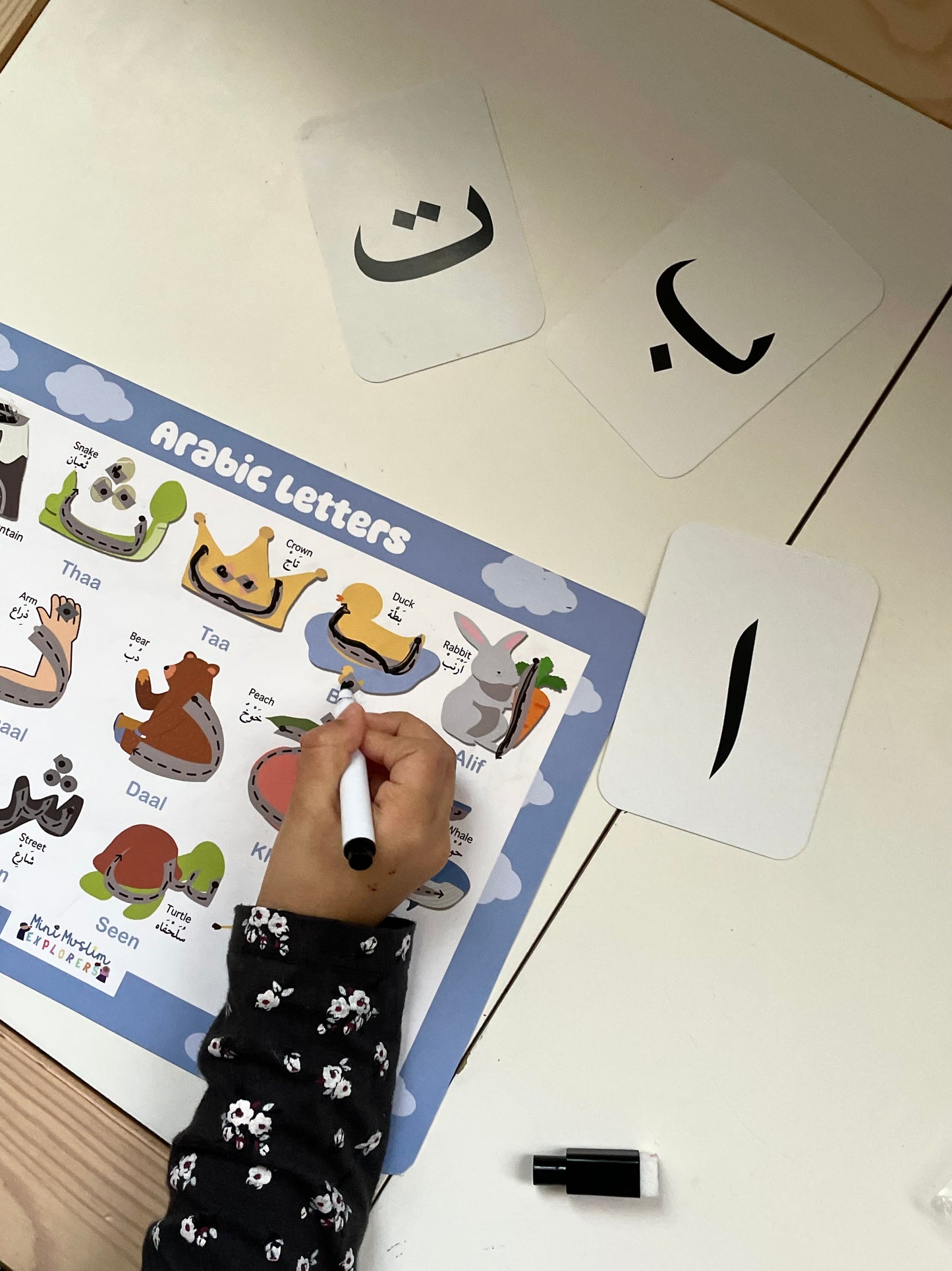 Arabic Wipeable Mat Learning Kit